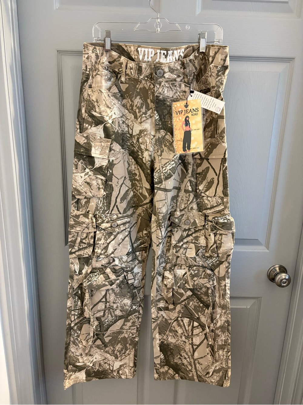 VIP Camouflage Cargo Pants - Beige & Brown